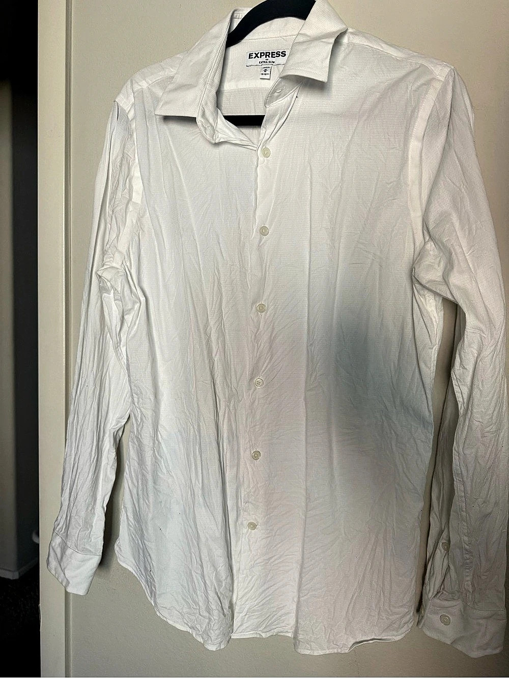Express Extra Slim Solid Dress Shirt